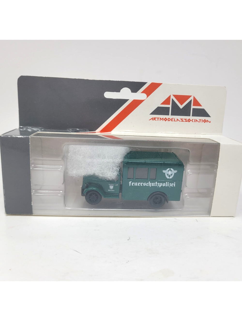 AMA HO 1:87 Opel Blitz Box Truck WWII German Fire Police Koenigsberg Polizei